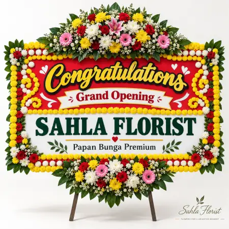 Papan Bunga Ucapan Selamat Lahat